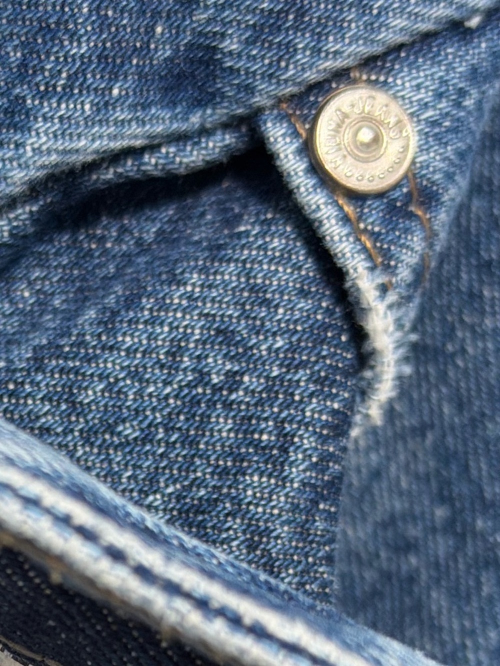 Classic Wide-Straight Leg Blue Jeans- - Picture 5 of 5